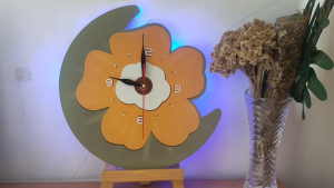 Jam Dinding Bunga Boho Aestetik & Desain Unik untuk Kamar Tidur & Ruang Tamu