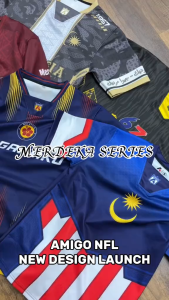 AMIGO NFL Sublimation Microfiber Jersey tshirt Design KL CITY baju jersi baju jersey Malaysia viral tiktok jersey