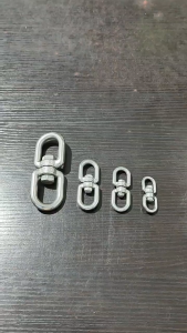 Móc xoay inox đa năng hình số 8 móc treo chống rối xoay 360 độ