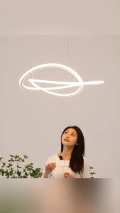 Nordic Modern Decor Tri Color LED Ceiling Light Dimmable bedroom lamp for Living Bedroom lighting