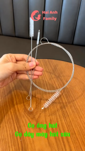 Cọ rửa ống hút bình sữa cọ rửa dây máy hút sữa cho bé - Chất liệu thép không gỉ cao cấp