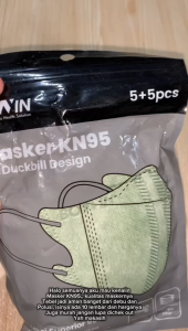 Bowin Masker KN95 - Duckbill 3D (Filter 95% BFE PFE) - Masker Medis Berkualitas Tinggi