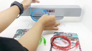 Vibox Aux-71 Kabel Audio Transparan Hifi 3.5mm Male to Male Original HD Sound Universal