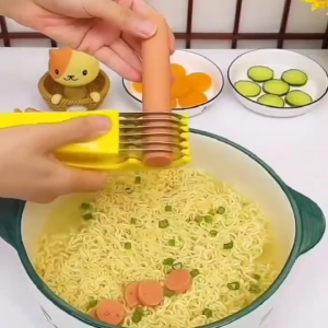 Banana Slicer Fruit Veggie Hotdog Sausage Cucumber Cutter Kitchen Gadget Tools