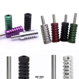 Tay cầm Lục giác cỡ 22mm mầu trắng cho máy xăm hình dòng máy vòng pin