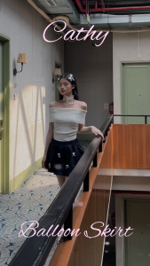 Snatched CATHY Mini Skirt - Rok Pendek Balon All Size Polos Pita Korean style