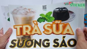 🔥 MIẾNG DÁN TRÀ SỮA KEM SƯƠNG SÁO... 🔥 DÁN TƯỜNG XE CỬA KÍNH... CHO QUÁN TRÀ SỮA QUÁN ĂN UỐNG.