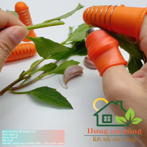 Bao xỏ ngón cao su các vòng kẽm quấn quanh giúp bảo vệ đầu ngón tay khỏi những tác động mạnh – ( móng dao mua riêng )
