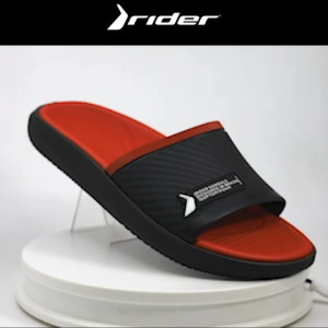 Block Slide Ad Black Black Red Mens Slides