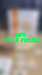 Hntob Wooden Life Cycle Puzzle Board Montessori Early Learning Practical Plant Wooden Toy