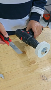 Batu Gerinda Duduk GC 3inci Asah Pisau + Arbor Adapter Penghubung