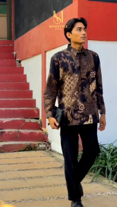 MENSTYLE BATIK - Kemeja batik pria slimfit furing Divakara lengan panjang batik pria premium