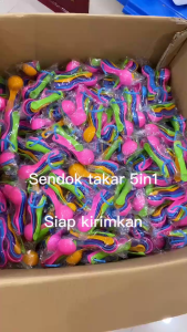 Sendok Takar Set (5in1) / SET Warna warni ukur kue air bumbu dapur / sendok ukur gula / Alat ukur
