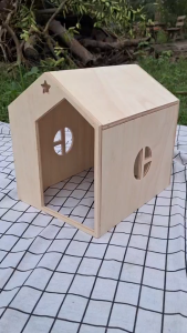 บ้านไม้กระต่าย(บ้านโมเดิร์น)ขนาดใหญ่สำหรับสัตว์เลี้ยง