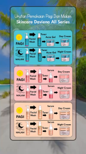 Daviena Skincare Facial Wash +  Day Cream Paket Hemat 2 Item All Series