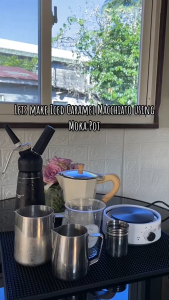 French press Mocha Coffee Pot Brewing Apparatus coffee press kettle150ML / 300ML Handmade Coffee Pot with Wooden Handle Traditional Coffee Maker