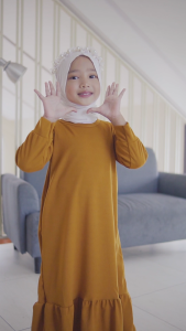 Hirihita Lulu A006 Baju Gamis Lulu Anak Perempuan Creep Spandek Sablon Helo Kity My Melody Sanrioo Kuromi 12 Pilihan Warna Hitam Maroon Salem Biru Navy Ungu Lilac Fuschia Pink Cokelat Bata 1-12 Tahun