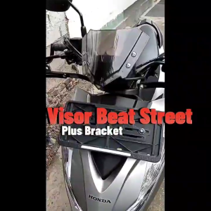 HYS Kaca Depan Variasi HONDA Beat Street - Visor Windshield Winsil Motor Plus Bracket