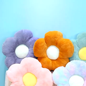 Comfortable Flower Plush Seat Cushion - Soft Stuffed Pad for Sofa Dining Chair & Home Decor