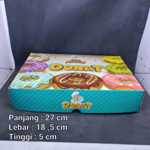 Box Donat 27x185x55cm Orange, Pink atau Biru