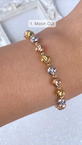 HABIB Oro Italia 916 Yellow Rose and White Gold Bracelet GW44710923-TI