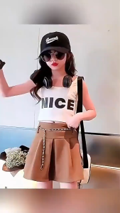 พร้อมส่งจากไทย เสื้อครอปเด็ก ใส่เต้นแบบลิซ่า Cover Dance K-pop สไตล์เกาหลี สายเดี่ยว ไหล่เดียว และเสื้อกล้าม