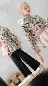 Teratai Series: Blouse & Kemeja Batik Couple untuk Seragam Modern