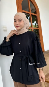ATASAN WANITA //BLOUSE ZELLA POLOS CRINKLE AIRFLOW LD 110 // BLOUSE WANITA BUSUI // ATASAN BLOUSE MALA // ATASAN POLOS WANITA SOLIKESS