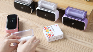 สติกเกอร์กระดาษฉลากความร้อนขนาด 80 มม. สำหรับเครื่องพิมพ์ภาพพกพา Phomemo M03/M03AS/M04S/M04AS กล่องละ 3 ม้วน