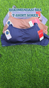 3Pcs Bra T-Shirt Sorex 34211 I Bra Busa Tanpa Kawat Dengan 3 Kait I Nyaman Di Pakai Sehari hari