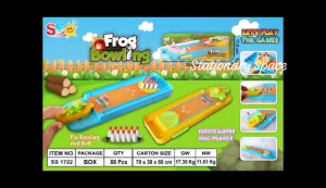 Mainan Edukasi Anak Bowling Katak Mini Board Game Seru / Frog Bowling Board SS1722