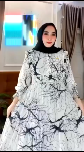 LANGSUNG KIRIM SYAKILA SUPER BIG SIZE LD=140 [5-XXXL125-145KG] - GAMIS SYAKILA AKAR MAYUNG/GAMIS / FREE SABUK