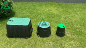 Hộp đựng van 6 inch/ 10inch/ 12inch/14inch hộp van 6" - 10" - 12" - 14" hộp đựng van điện từ phi 27/34/48/60mm Thiết bị bảo vệ van điện từ trong hệ thống tưới chống va đập từ bên ngoài Độ bền cao dễ dàng lắp đặt