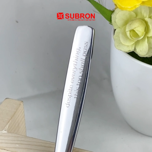 SUBRON 3Pcs Sendok Garpu Makan Hotel Besar dan Standar Stainless Tebal