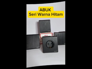 Saklar Rumah Modern Mewah Hitam Elegan Standar Eropa