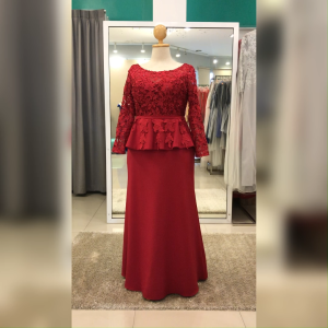 ชุดราตรีแม่เจ้าสาว เจ้าบ่าว ตอนกลางวัน กลางคืน เช้า แขนยาว สวยหรู ดูผู้ดี dressy-day ชุดไปงานแต่งงาน