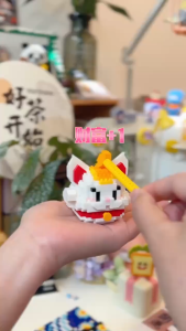 🔥Ready Stock🔥Building Block Education Toys Cartoon Capybara Lucky Cat Wooden Fish Birthday Gifts 积木可爱木鱼招财猫卡屁巴拉系列生日礼物