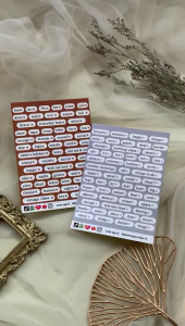 Dekorasi Kotak Polaroid & Stiker Dekorasi Untuk Jurnal