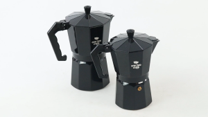 COD One Two Cups Moka Pot Espresso Coffee Maker Stovetop - MX001 / mini kedai kopi manual portable tanpa tenaga listrik / atur tekstur kopi mudah di gunakan material awet berkualitas terbaik / pengriman cepat promo paling bagus top viral