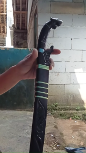 Pisau Sembelih Super Tajam - Pisau Ukiran Macan Asli Cibatu 30 cm