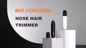 Maxgroom Nose Hair Trimmer 3 -N- 1 Nose Hair Trimmer Type-C Rechargable Nose Hair Trimmer Low Noise Electric Nose Ear Trimmer for Men