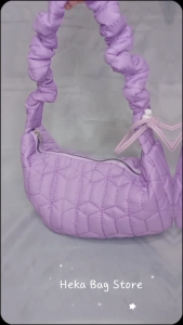 Tas selempang tali adjustable tas bahu tas wanita Purple