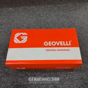 Gvl Geovelli Sepatu Sneaker Kasual Pria Vitrosa G-3104 Natural Putih Hand Made Full White 39-43