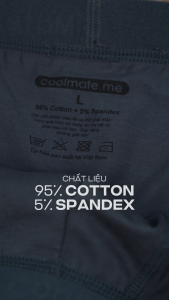 [CHỈ 18-23.2 TẶNG QUÀ ĐƠN TỪ 299K]COMBO 5 Quần lót nam Trunk Cotton mềm mại (màu ngẫu nhiên) - COOLMATE