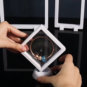 PE film suspensi kotak perhiasan debu dan bukti oksidasi tampilan dan kotak paket penyimpanan