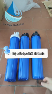 Bộ cốc lọc thô 20 inch kèm lõi + giá treo.