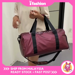 iFASHION 1378 READY STOCK Quality Large Capacity Waterproof Dry Wet Travel Duffel Gym Sport Bag With Shoe Compartment Beg Sukan 1378
