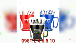 Cốc 48 cây bút gel nước Chữ A Aihao / Hoa Việt - Hàng loại 1 chất lượng cao viết êm trơn
