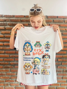 สุด Hot เสื้อโอเวอร์ไซส์ ลาบูบู้ & ครายเบบี้ เสื้อฟรีไซส์