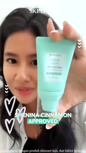 SKINTIFIC AQUA LIGHT DAILY Sunscreen: Perlindungan UV yang Efektif